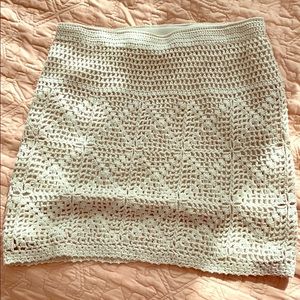 Anthropologie crochet skirt in size medium.